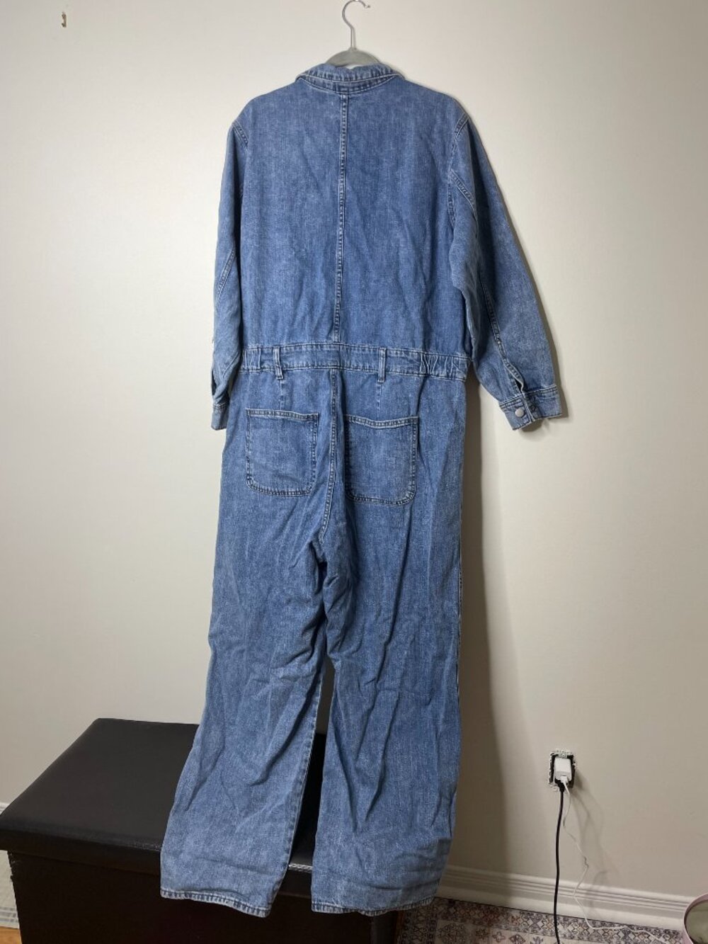 NWT Universal Thread Long Sleeve Utility Baggy Denim Jumpsuit 17 - Picture 6 of 14